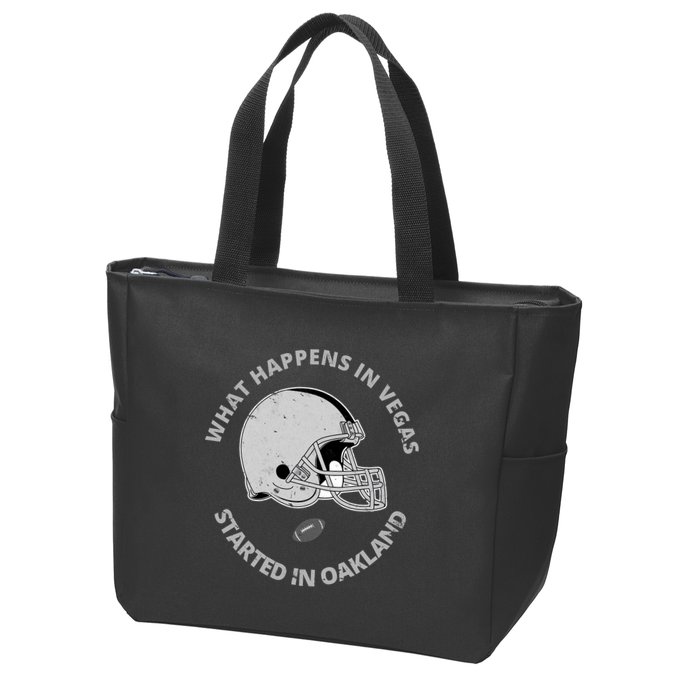 What Happens In Vegas Started In Oakland Zip Tote Bag