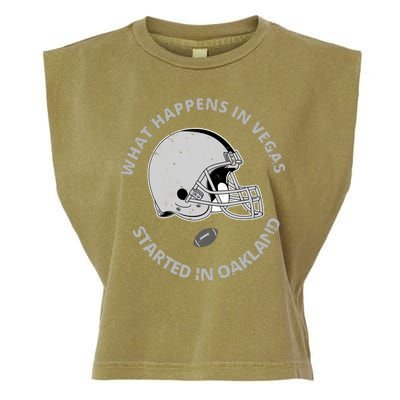 What Happens In Vegas Started In Oakland Garment-Dyed Women's Muscle Tee