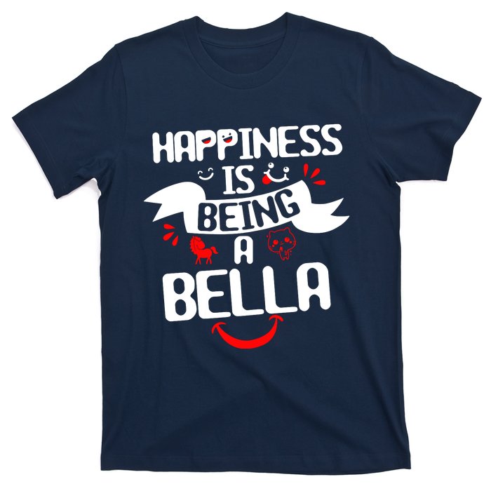 Women Happiness Is Being A Bella Best Grandma T T-Shirt