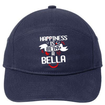 Women Happiness Is Being A Bella Best Grandma T 7-Panel Snapback Hat