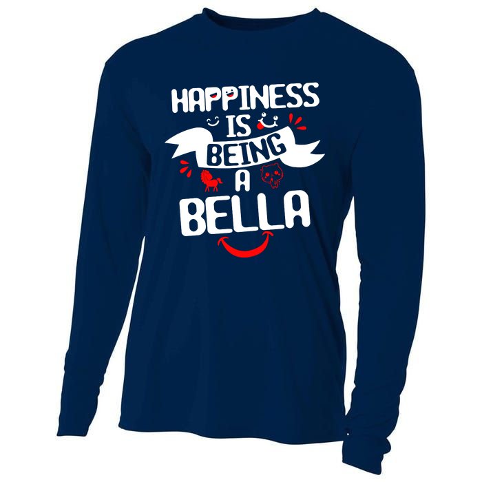 Women Happiness Is Being A Bella Best Grandma T Cooling Performance Long Sleeve Crew