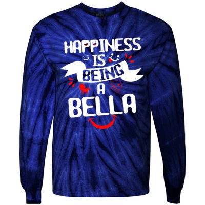 Women Happiness Is Being A Bella Best Grandma T Tie-Dye Long Sleeve Shirt