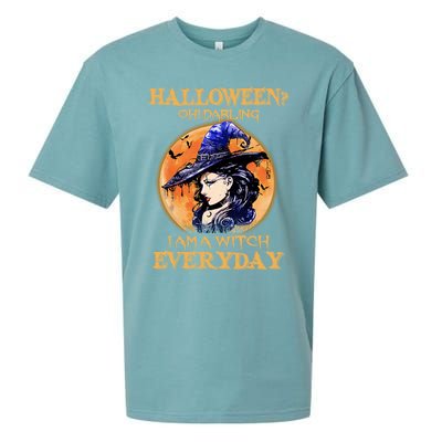 Witch Halloween I Am A Witch Everyday Happy Halloween Funny Gift Sueded Cloud Jersey T-Shirt