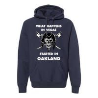 What Happens In Vegas Started In Oakland Gift Christmas Premium Hoodie