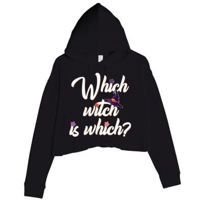 Which Witch Is Which? Crop Fleece Hoodie