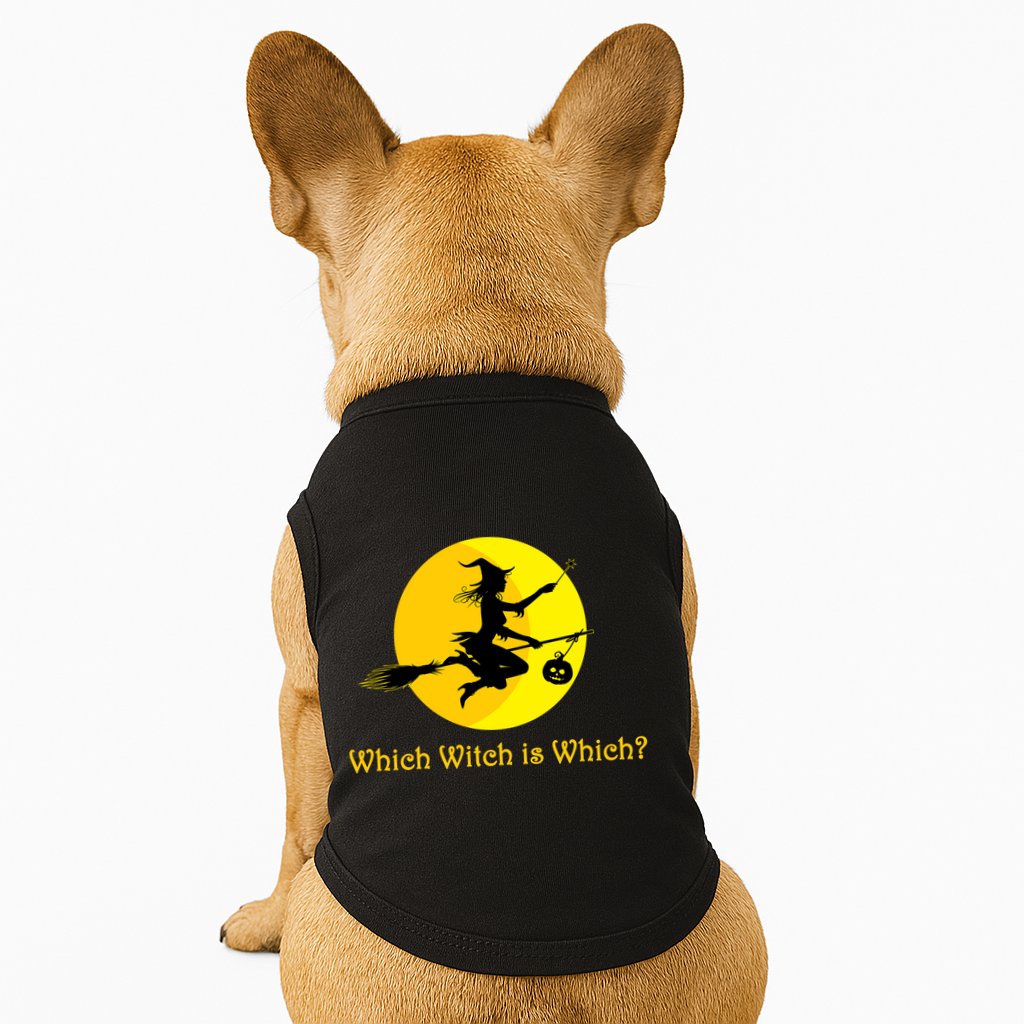 Which Witch is Which? Funny Halloween Doggie Tank