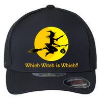 Which Witch is Which? Funny Halloween Flexfit Unipanel Trucker Cap