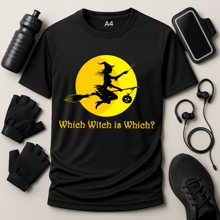 Which Witch is Which? Funny Halloween Cooling Performance Crew T-Shirt