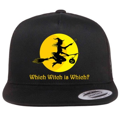 Which Witch is Which? Funny Halloween Flatbill Hat