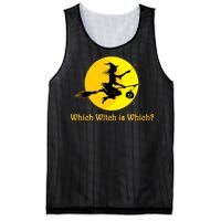 Which Witch is Which? Funny Halloween Mesh Reversible Basketball Jersey Tank