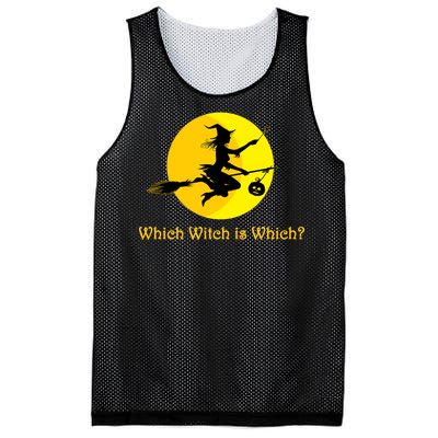 Which Witch is Which? Funny Halloween Mesh Reversible Basketball Jersey Tank