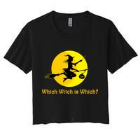 Which Witch is Which? Funny Halloween Women's Crop Top Tee