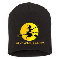 Which Witch is Which? Funny Halloween Short Acrylic Beanie