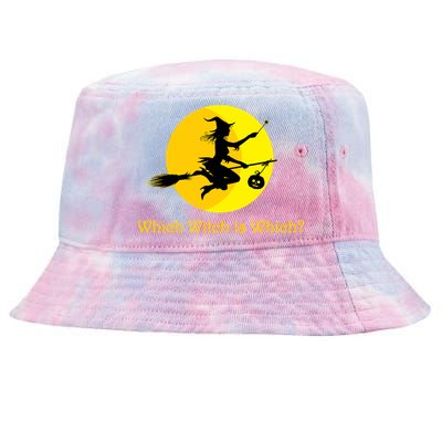 Which Witch is Which? Funny Halloween Tie-Dyed Bucket Hat