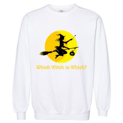 Which Witch is Which? Funny Halloween Garment-Dyed Sweatshirt