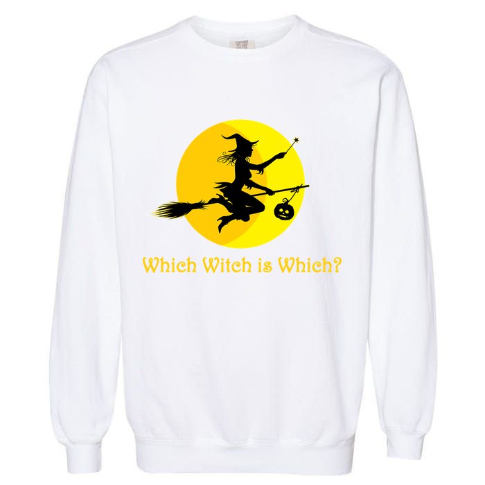 Which Witch is Which? Funny Halloween Garment-Dyed Sweatshirt