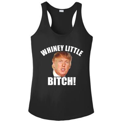Whiney Little Bitch! Trump Hillary For President Ladies PosiCharge Competitor Racerback Tank