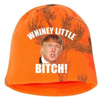 Whiney Little Bitch! Trump Hillary For President Kati - Camo Knit Beanie