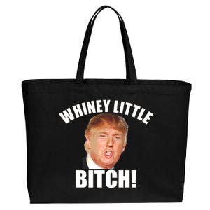 Whiney Little Bitch! Trump Hillary For President Cotton Canvas Jumbo Tote