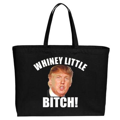 Whiney Little Bitch! Trump Hillary For President Cotton Canvas Jumbo Tote