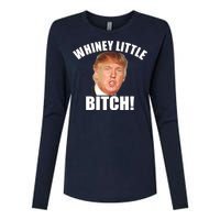 Whiney Little Bitch! Trump Hillary For President Womens Cotton Relaxed Long Sleeve T-Shirt