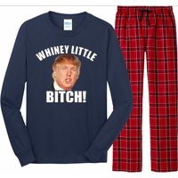 Whiney Little Bitch! Trump Hillary For President Long Sleeve Pajama Set