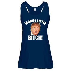 Whiney Little Bitch! Trump Hillary For President Ladies Essential Flowy Tank