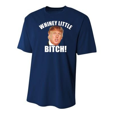 Whiney Little Bitch! Trump Hillary For President Youth Performance Sprint T-Shirt