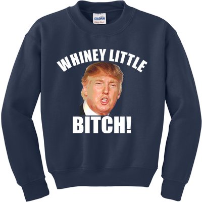 Whiney Little Bitch! Trump Hillary For President Kids Sweatshirt