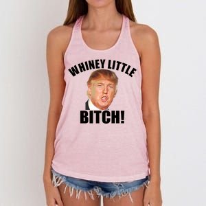 Whiney Little Bitch! Trump Hillary For President Women's Knotted Racerback Tank