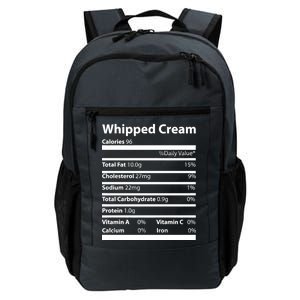 Whipped Cream Nutritional Facts Funny Thanksgiving Daily Commute Backpack