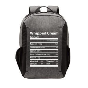 Whipped Cream Nutritional Facts Funny Thanksgiving Vector Backpack