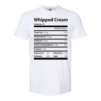 Whipped Cream Nutritional Facts Funny Thanksgiving Softstyle CVC T-Shirt