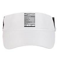 Whipped Cream Nutritional Facts Funny Thanksgiving Adult Drive Performance Visor