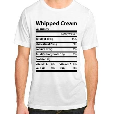 Whipped Cream Nutritional Facts Funny Thanksgiving Adult ChromaSoft Performance T-Shirt