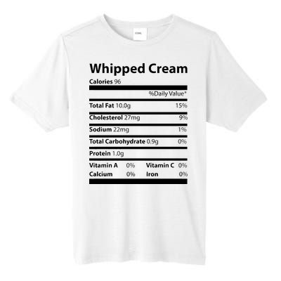 Whipped Cream Nutritional Facts Funny Thanksgiving Tall Fusion ChromaSoft Performance T-Shirt