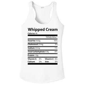 Whipped Cream Nutritional Facts Funny Thanksgiving Ladies PosiCharge Competitor Racerback Tank