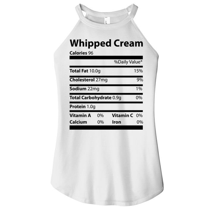 Whipped Cream Nutritional Facts Funny Thanksgiving Women's Perfect Tri Rocker Tank