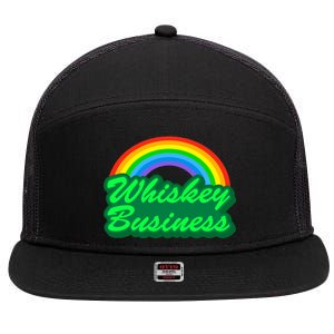 Whiskey Business 7 Panel Mesh Trucker Snapback Hat