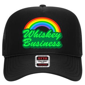 Whiskey Business High Crown Mesh Back Trucker Hat