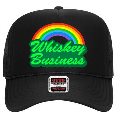 Whiskey Business High Crown Mesh Back Trucker Hat