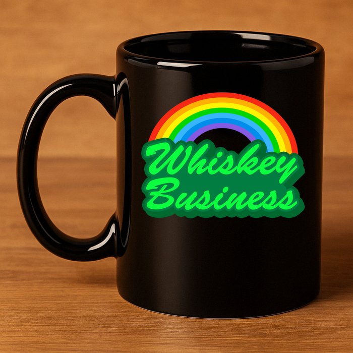 Whiskey Business 11oz C Handle Ceramic Mug