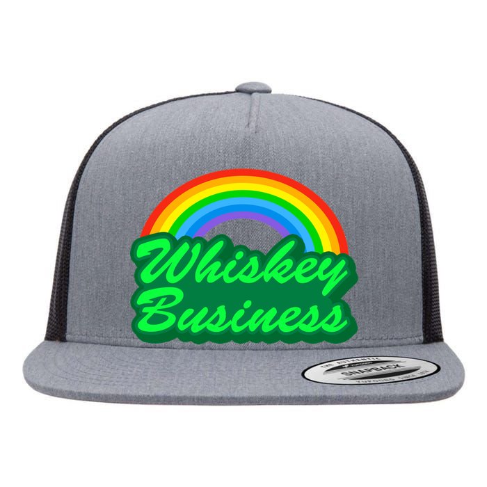 Whiskey Business Flat Bill Trucker Hat