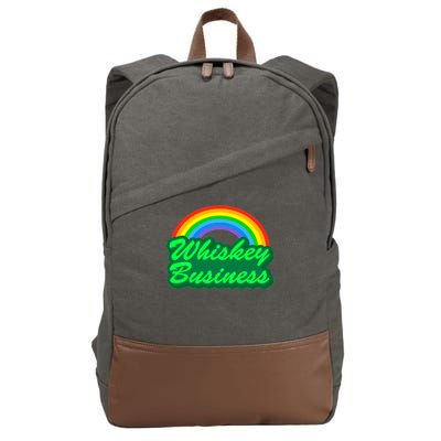 Whiskey Business Cotton Canvas Backpack