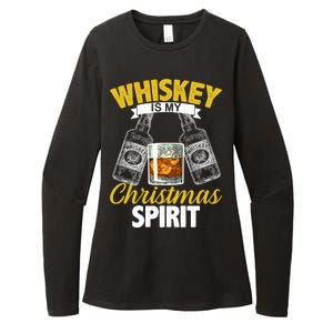 Whiskey Is My Christmas Spirit Womens CVC Long Sleeve Shirt