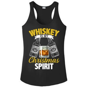 Whiskey Is My Christmas Spirit Ladies PosiCharge Competitor Racerback Tank