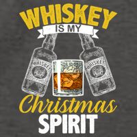 Whiskey Is My Christmas Spirit Vector Backpack