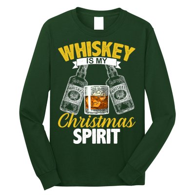 Whiskey Is My Christmas Spirit Long Sleeve Shirt