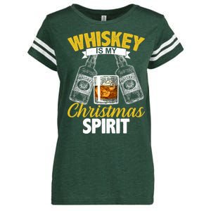 Whiskey Is My Christmas Spirit Enza Ladies Jersey Football T-Shirt