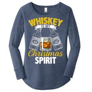 Whiskey Is My Christmas Spirit Women's Perfect Tri Tunic Long Sleeve Shirt